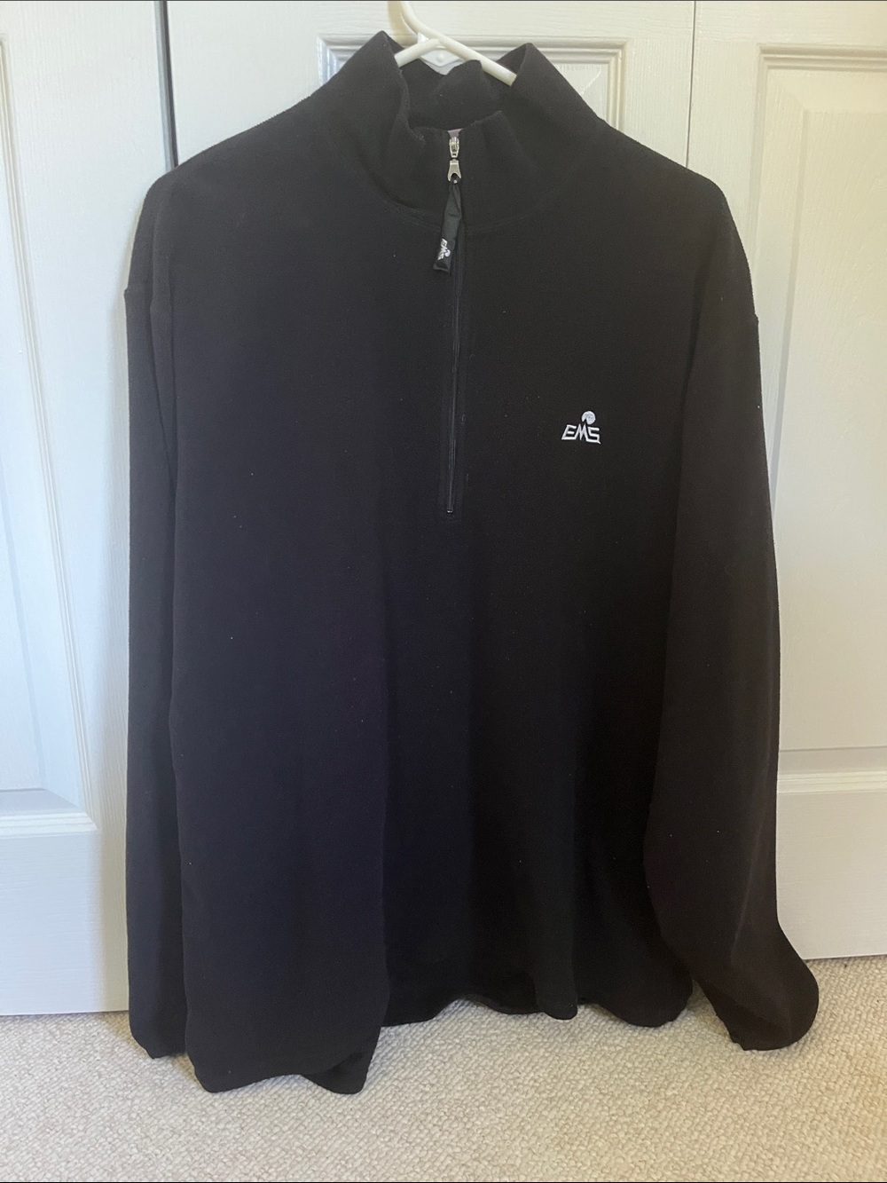 Eastern Mountain Sports Black Half-Zip Fleece Pullover